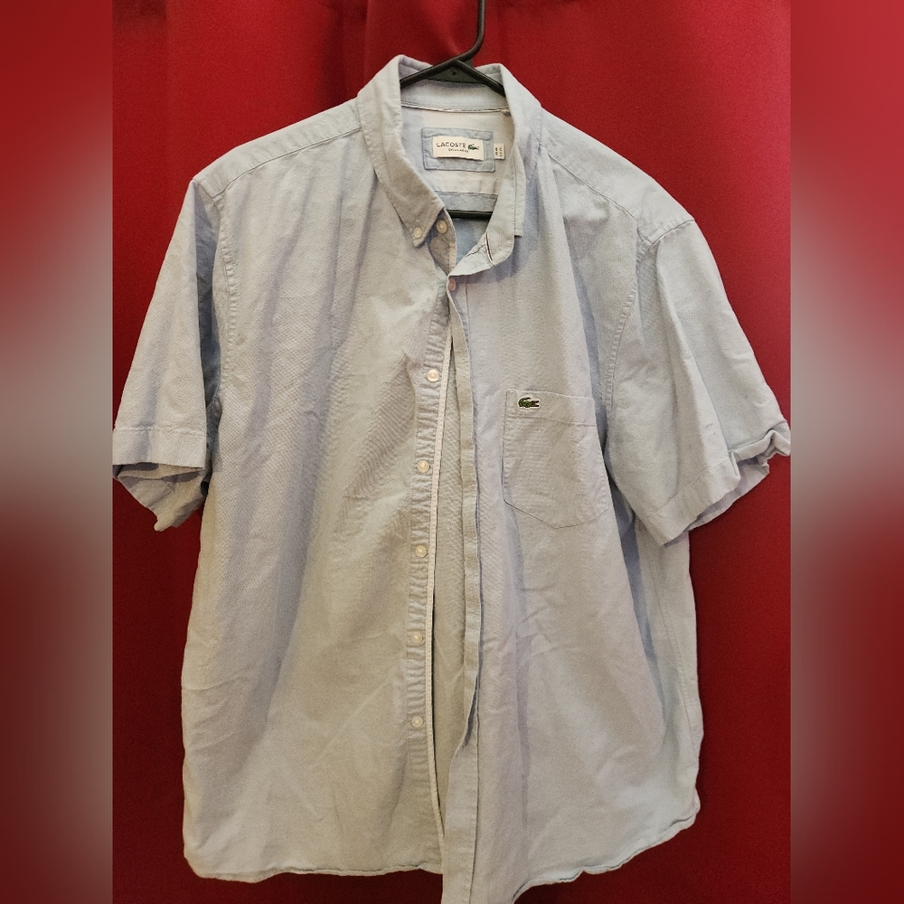 Lacoste Light Blue Short Sleeve Shirt